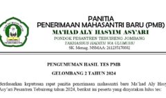 Pengumuman Hasil Tes Pmb Marhalah Ula (m1) Gelombang 2 Tahun 2024 Page 0001