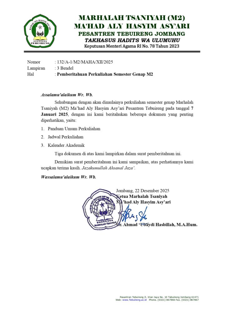 Pemberitahuan kalender akademik m2 genap 25 26 page 0001