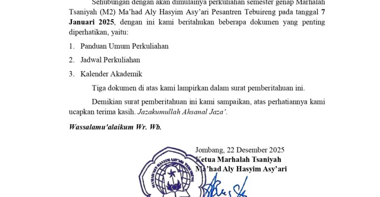 Pemberitahuan kalender akademik m2 genap 25 26 page 0001
