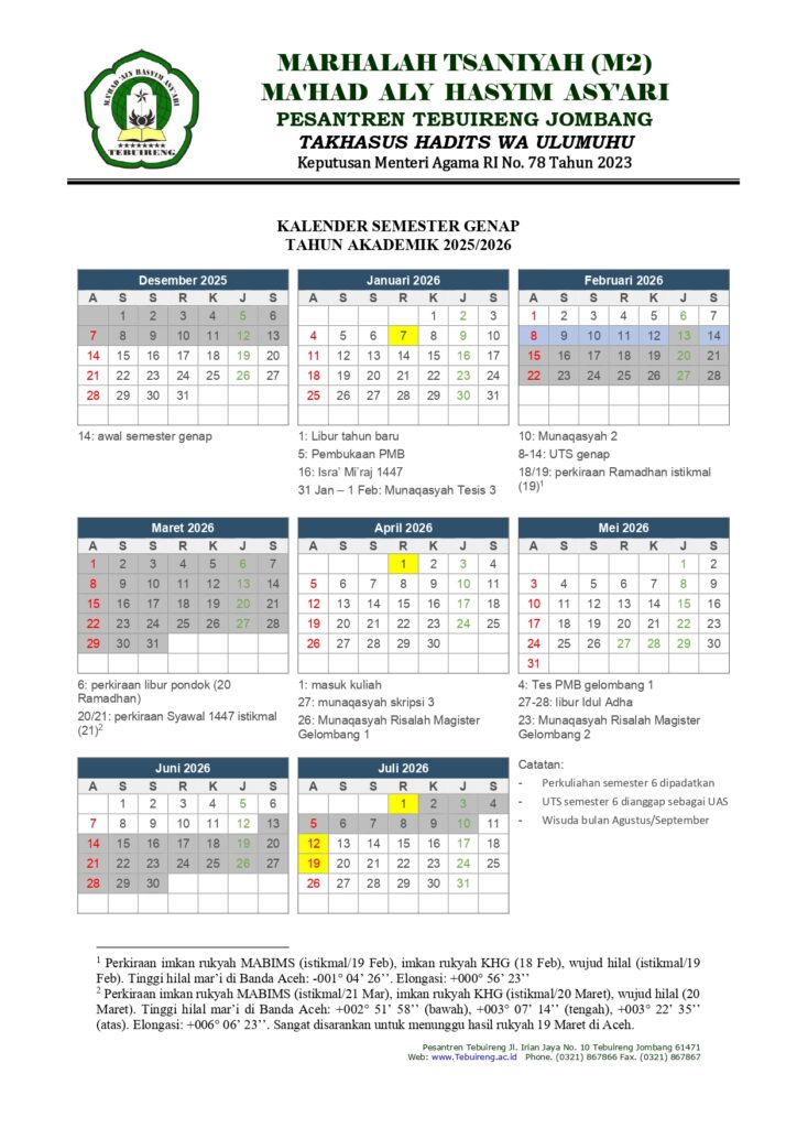 Pemberitahuan kalender akademik m2 genap 25 26 page 0008